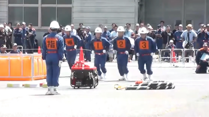 ポンプ操法指導